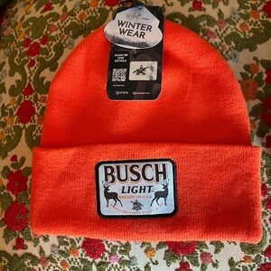 Busch Light Orange Beanie Hat